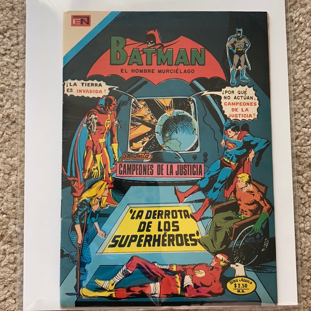 Batman El Hombre Murcielago spanish comic justice la derrota de los supehero